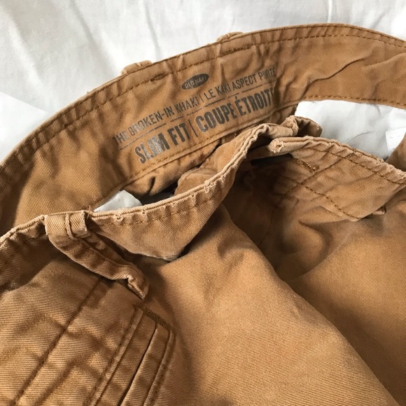 TWO pairs of Old Navy Khakis. Broken-in, slim fit. - Picture 9 of 12